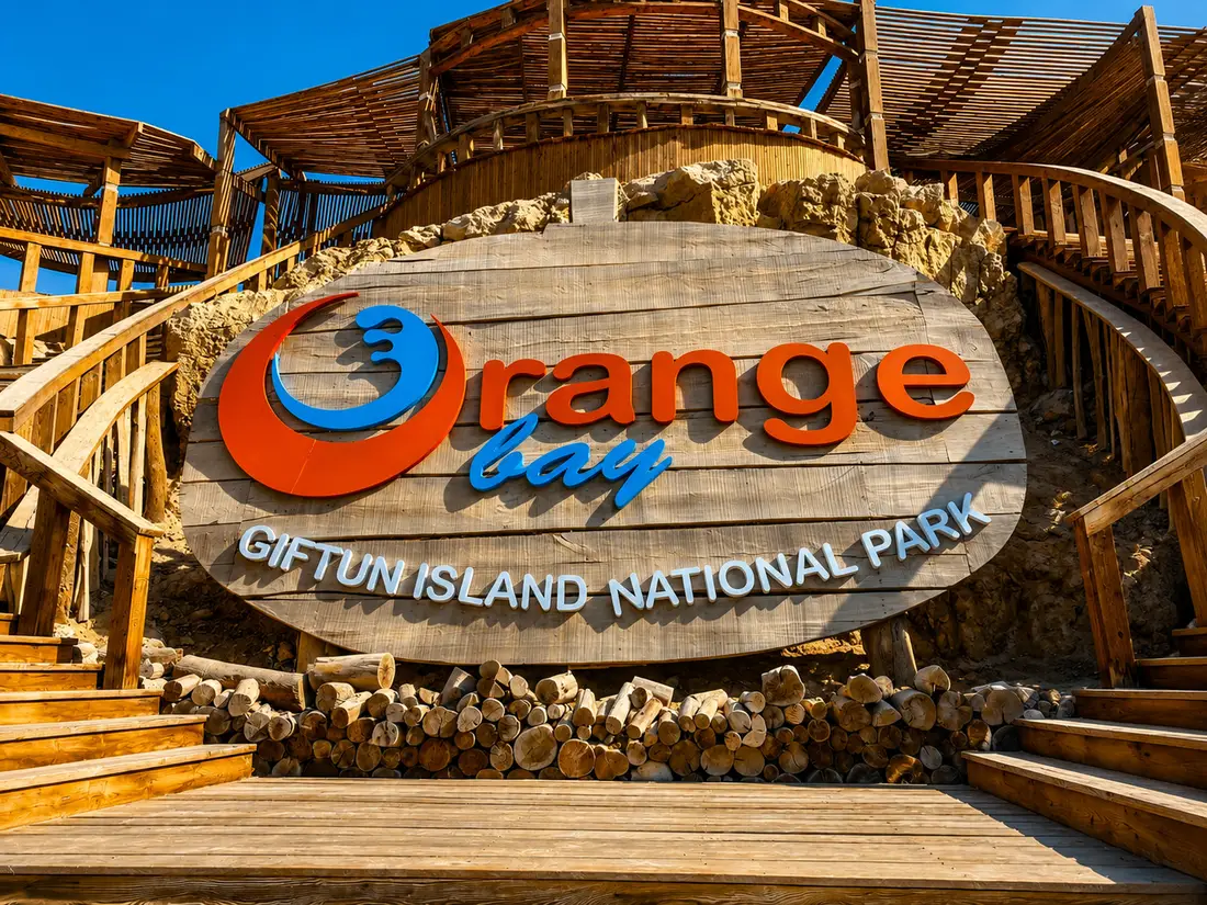 Entrance to Orange Bay on Giftun Island